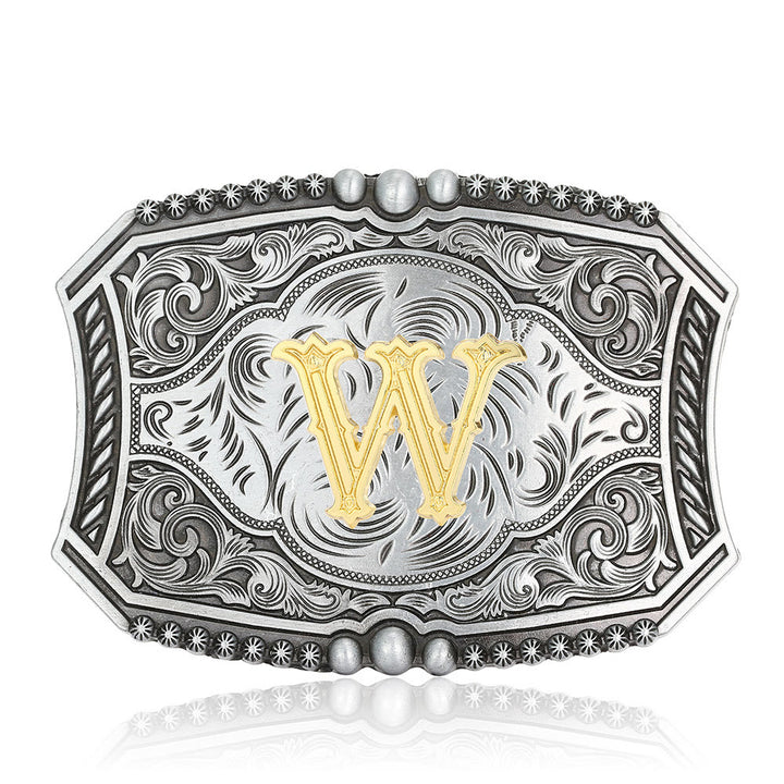 Ceinture en cuir carrée vintage avec initiale et boucle à faire soi-même - W - Sans ceinture - image 26