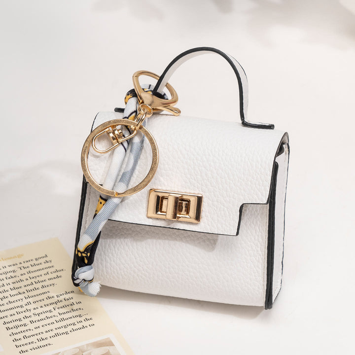 Porte-clés breloque style mini sac à main créatif - Blanc - image 7