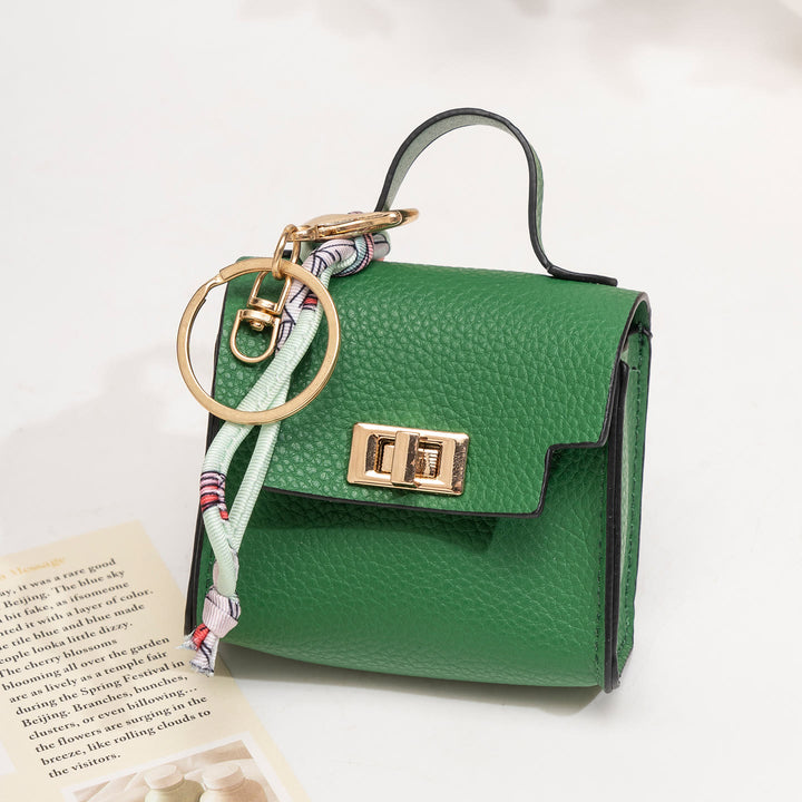 Porte-clés breloque style mini sac à main créatif - Vert - image 6