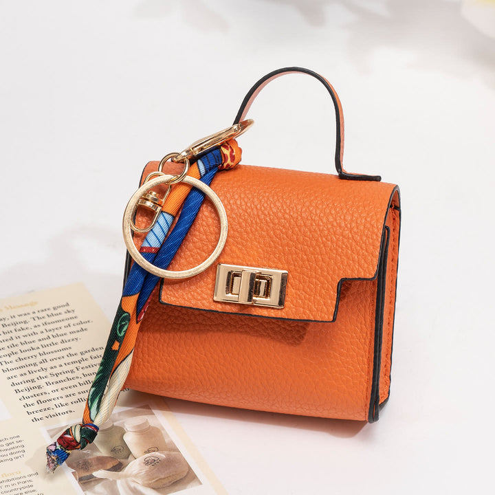 Porte-clés breloque style mini sac à main créatif - Orange - image 0