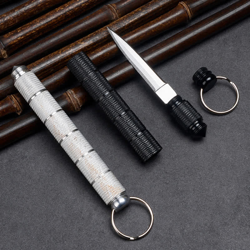 Couteau de poche tactique EDC avec lame dissimulée et brise-vitre - image 1