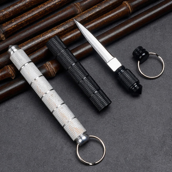 Couteau de poche tactique EDC avec lame dissimulée et brise-vitre - image 1
