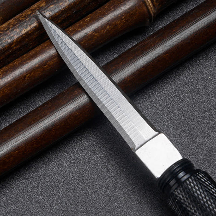 Couteau de poche tactique EDC avec lame dissimulée et brise-vitre - image 4