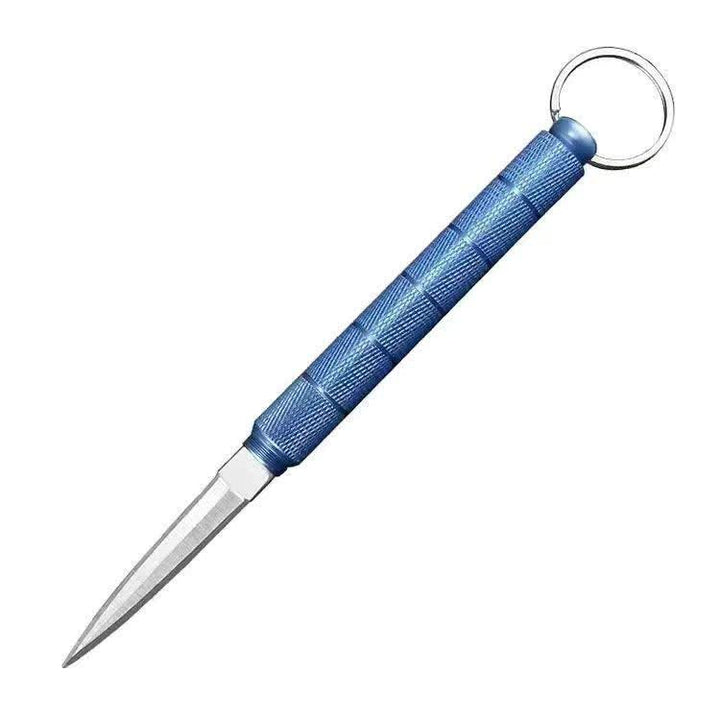 Couteau de poche tactique EDC avec lame dissimulée et brise-vitre - Bleu - image 9
