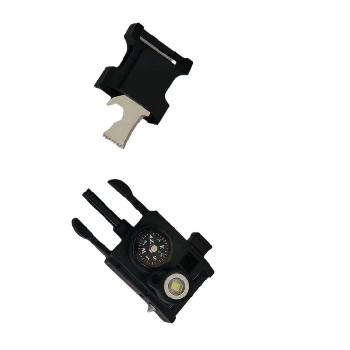 Bracelet de survie léger en paracorde avec boussole et lumière LED. - Boucle - image 10