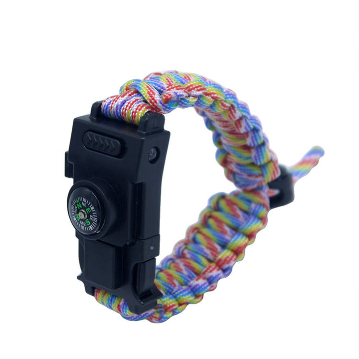 Bracelet multifonctionnel de survie en extérieur avec LED en paracorde - Rétractable aux couleurs de l'arc-en-ciel - image 26