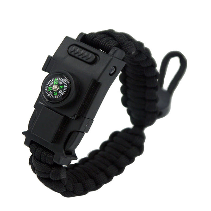 Bracelet multifonctionnel de survie en extérieur avec LED en paracorde - Noir rétractable - image 21
