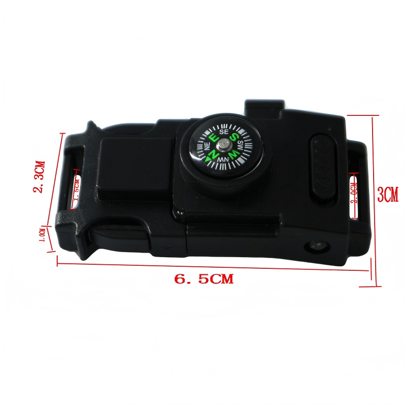 Bracelet multifonctionnel de survie en extérieur avec LED en paracorde - Boucle - image 2