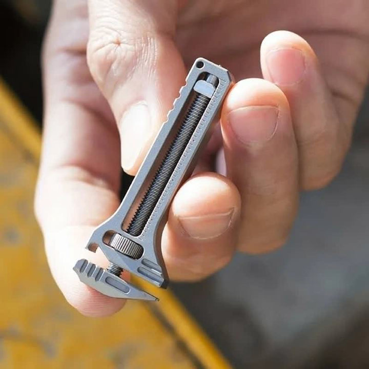 Mini clé réglable 4 en 1 EDC outil multifonction - Argent - image 0