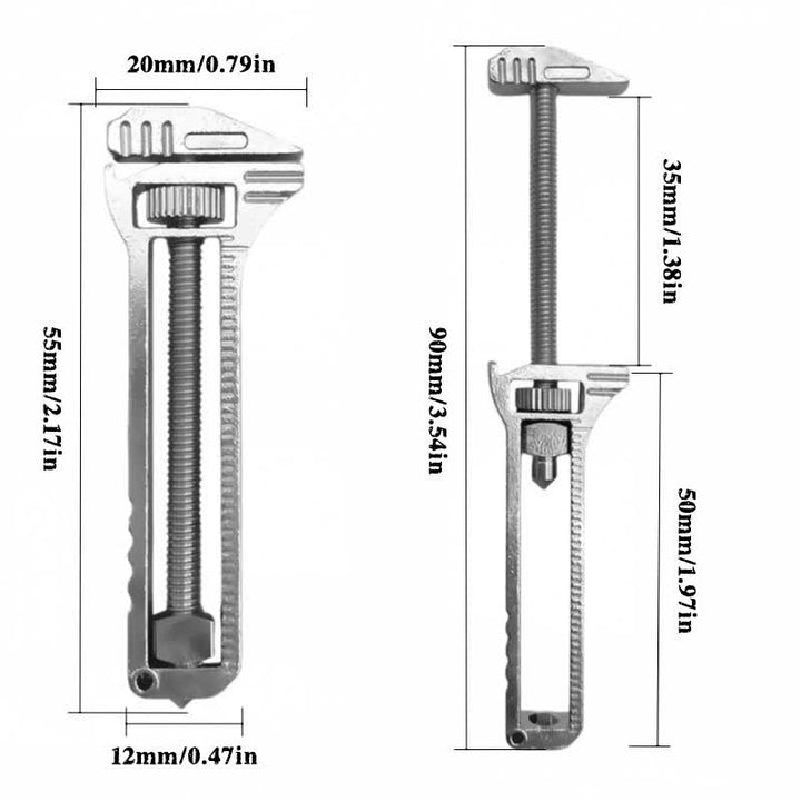 Mini clé réglable 4 en 1 EDC outil multifonction - image 2