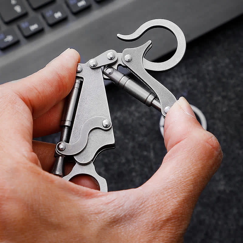 Couteau EDC ultra-portable à lame amovible avec porte-clés - image 2
