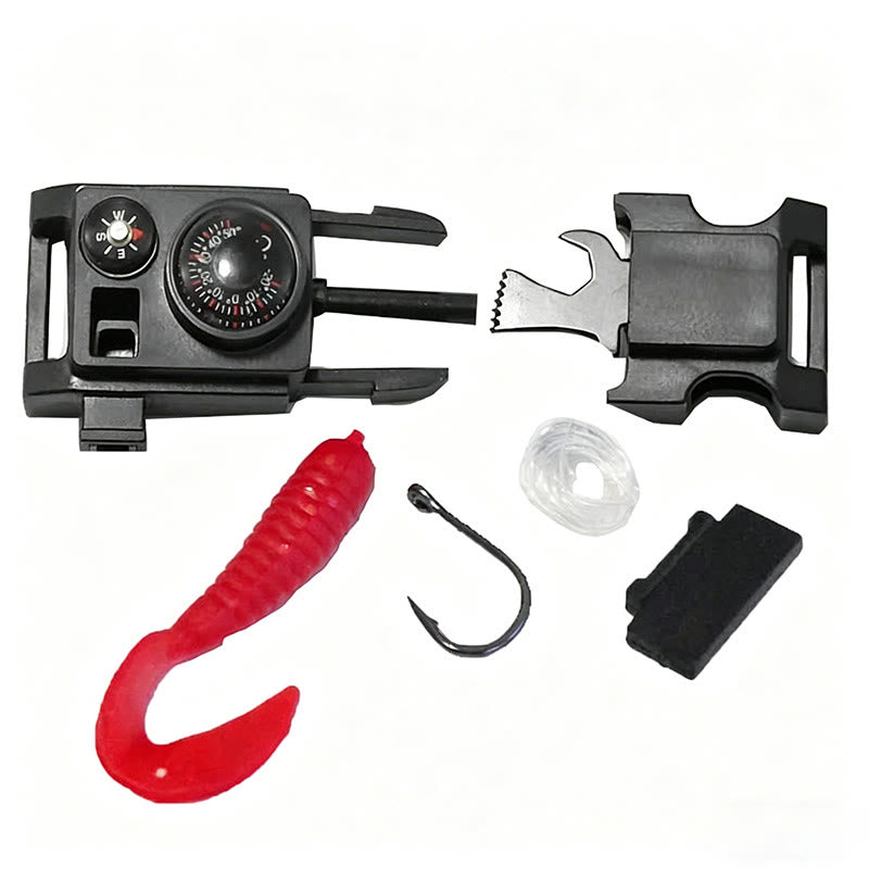 Bracelet de survie multi-outils pour le camping en plein air en paracorde - Boucle - image 14