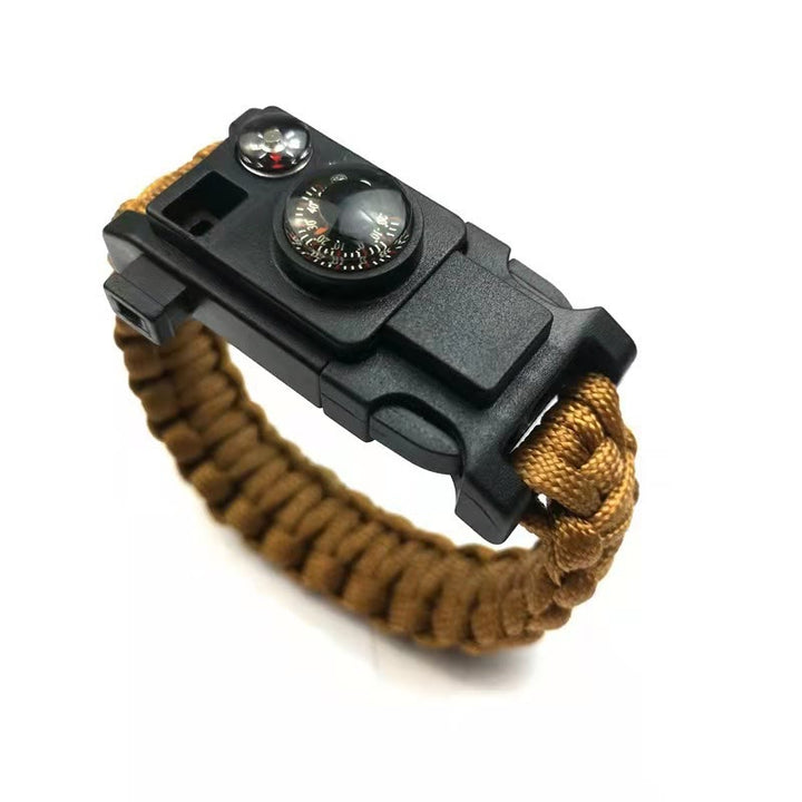 Bracelet de survie multi-outils pour le camping en plein air en paracorde - Brun - image 13