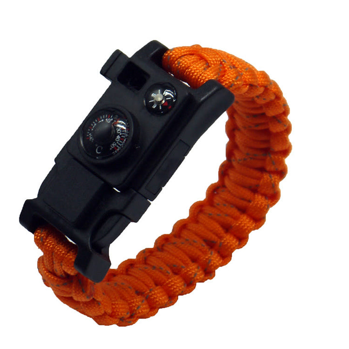 Bracelet de survie multi-outils pour le camping en plein air en paracorde - Orange - image 10