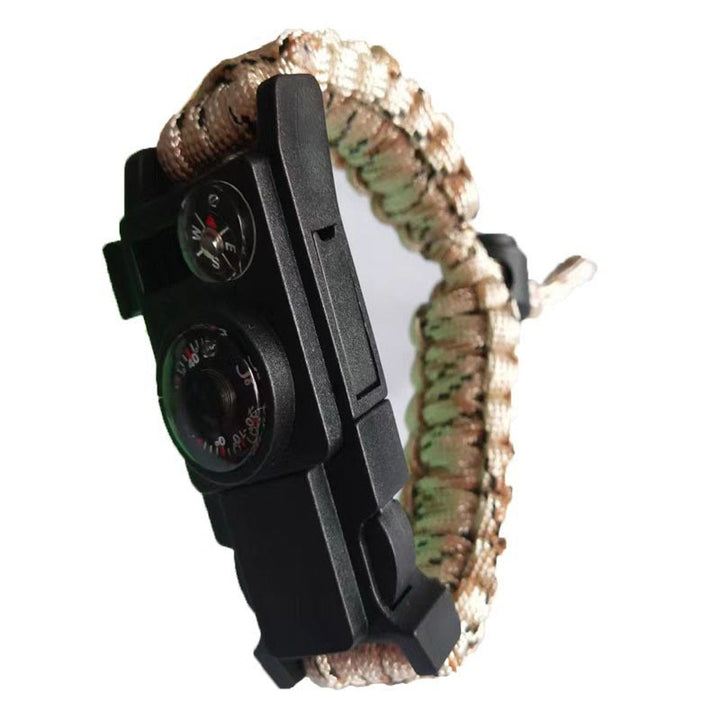 Bracelet de survie multi-outils pour le camping en plein air en paracorde - Camouflage terrestre ajustable - image 22