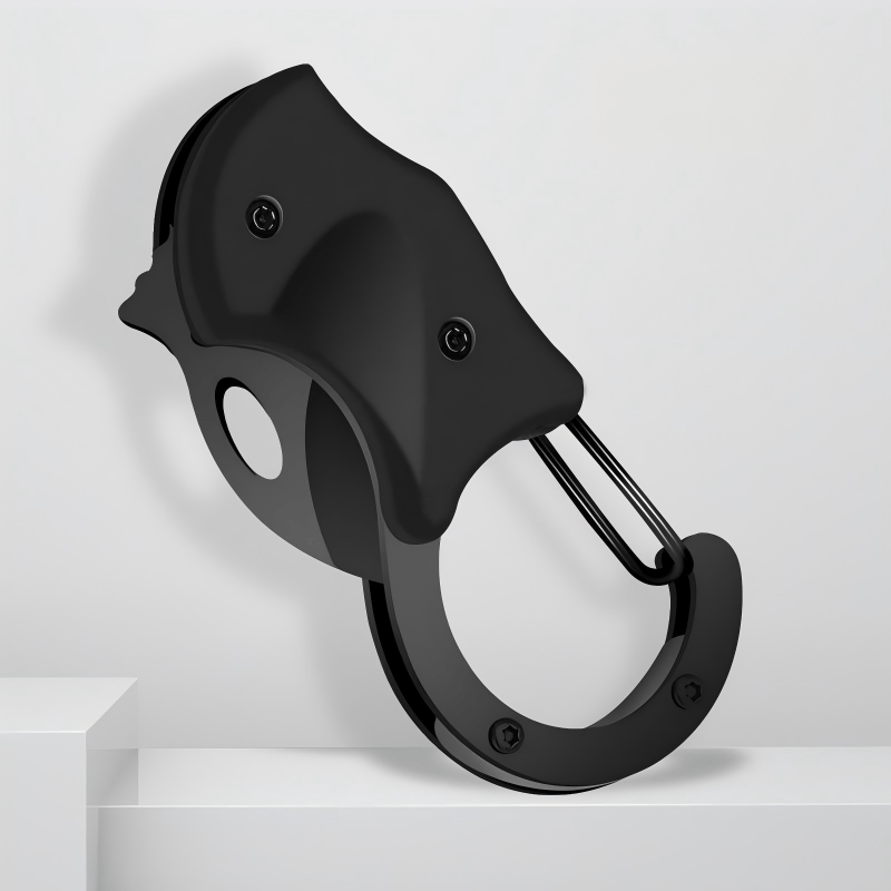 Outil utilitaire EDC portable de type cutter et porte-clés - Noir - image 0