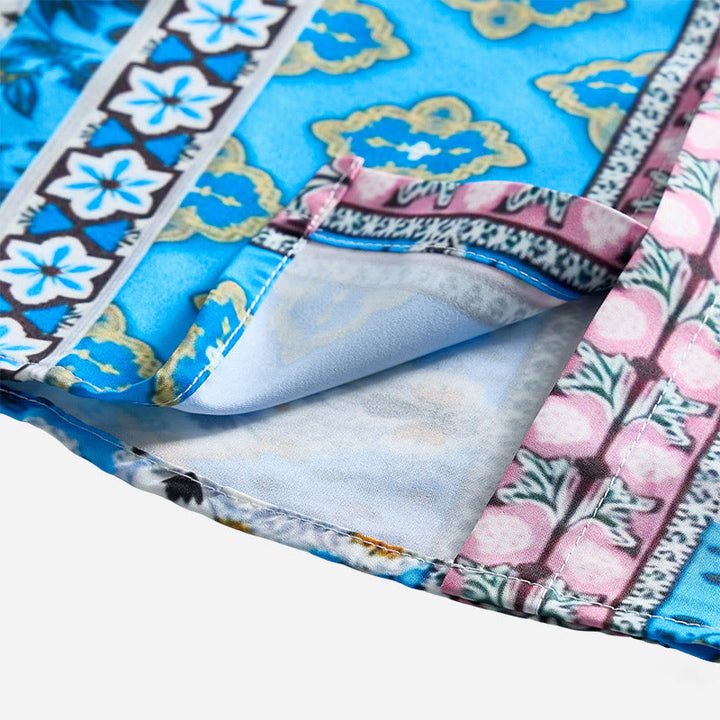 Chemise à manches courtes pour homme, imprimé western graphique d'été - image 5