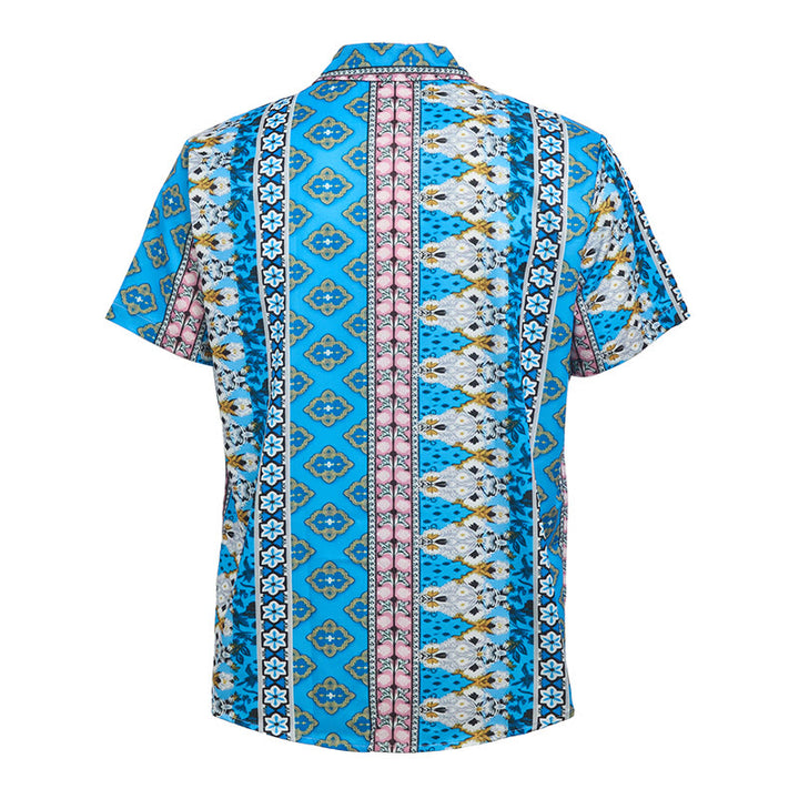 Chemise à manches courtes pour homme, imprimé western graphique d'été - image 9