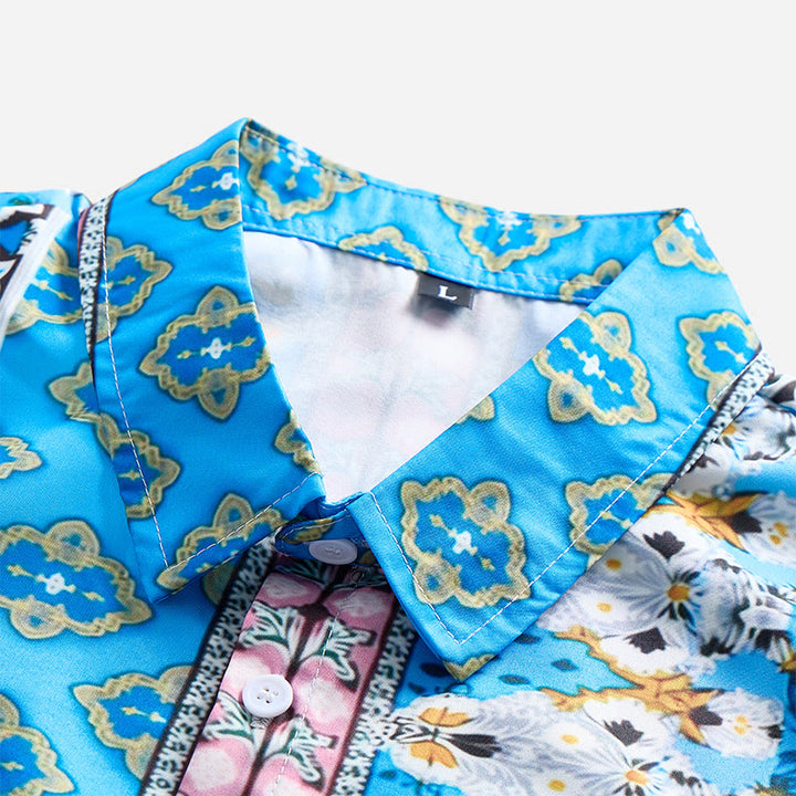 Chemise à manches courtes pour homme, imprimé western graphique d'été - image 7