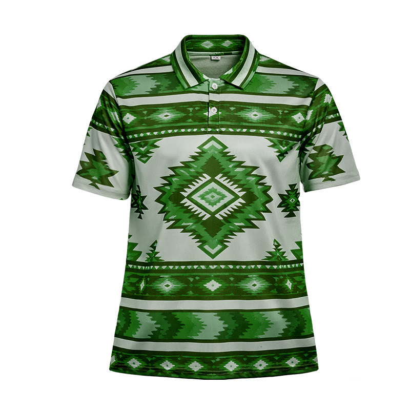 Polo décontracté à manches courtes pour homme, imprimé géométrique - image 39