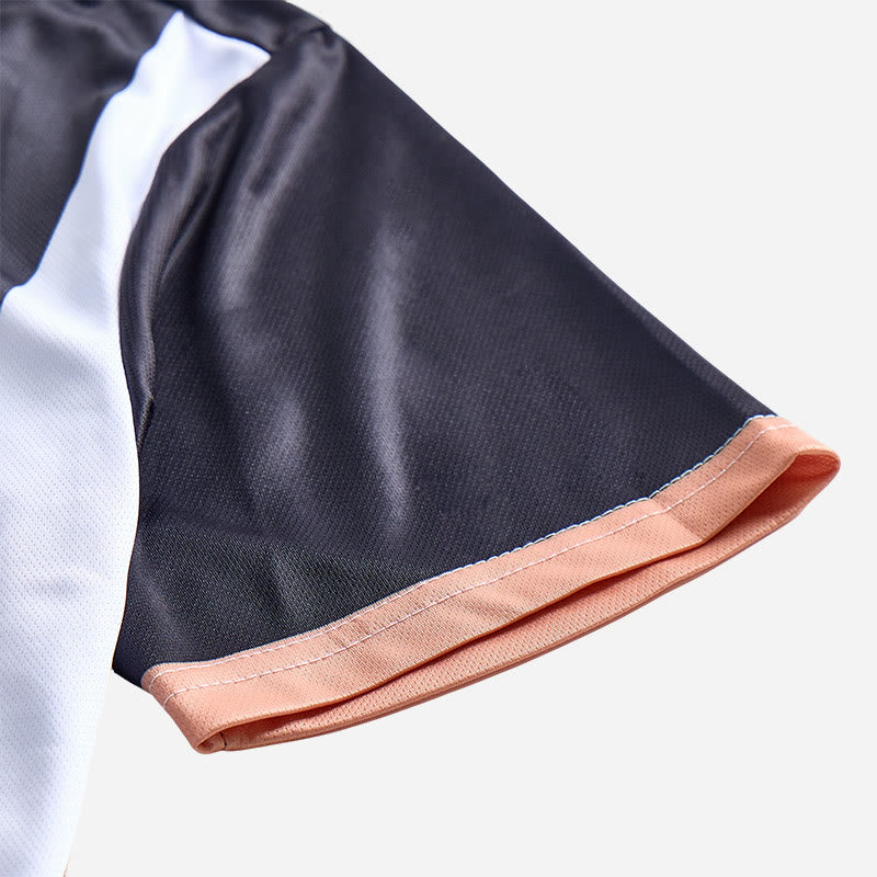 Polo à manches courtes en maille à rayures verticales vintage pour homme - image 26