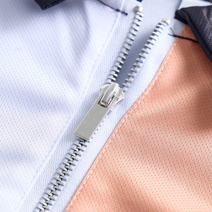 Polo à manches courtes en maille à rayures verticales vintage pour homme - image 28
