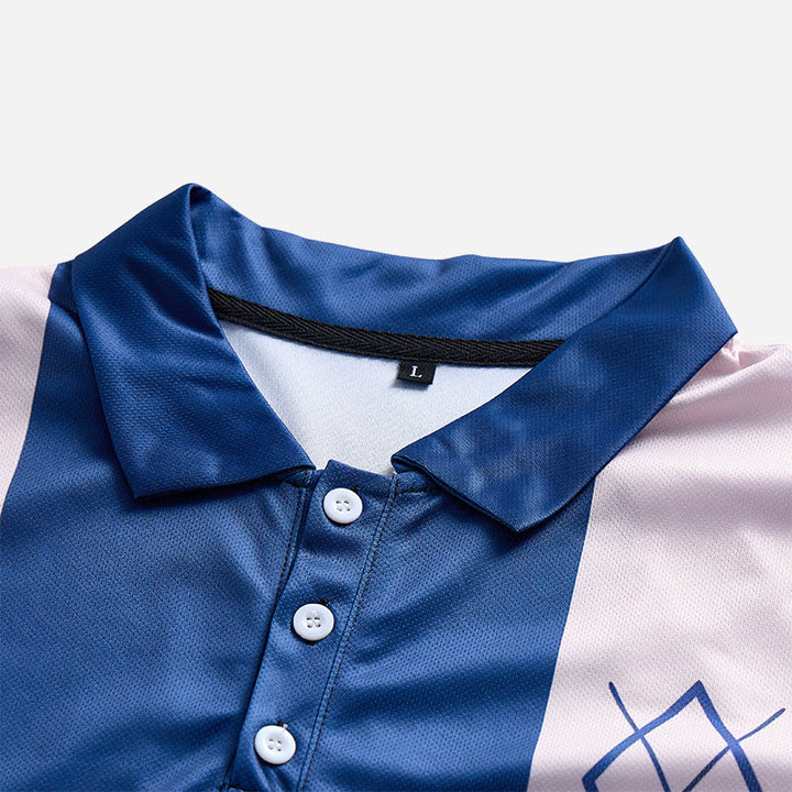 Polo décontracté à rayures vintage pour homme - image 8