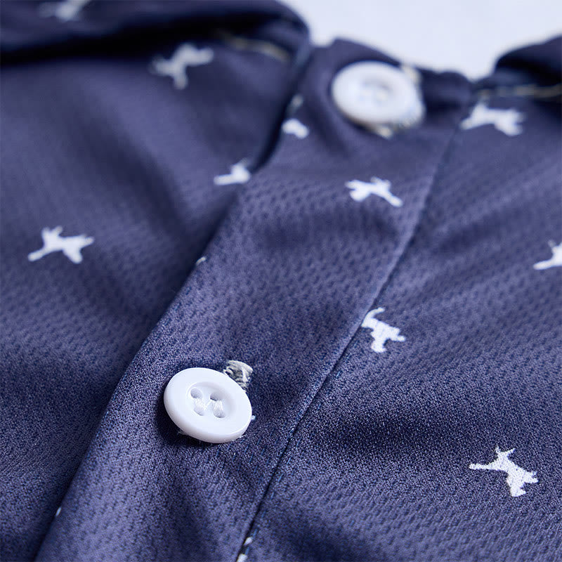 Polo décontracté à manches courtes pour homme, imprimé intégral - image 9