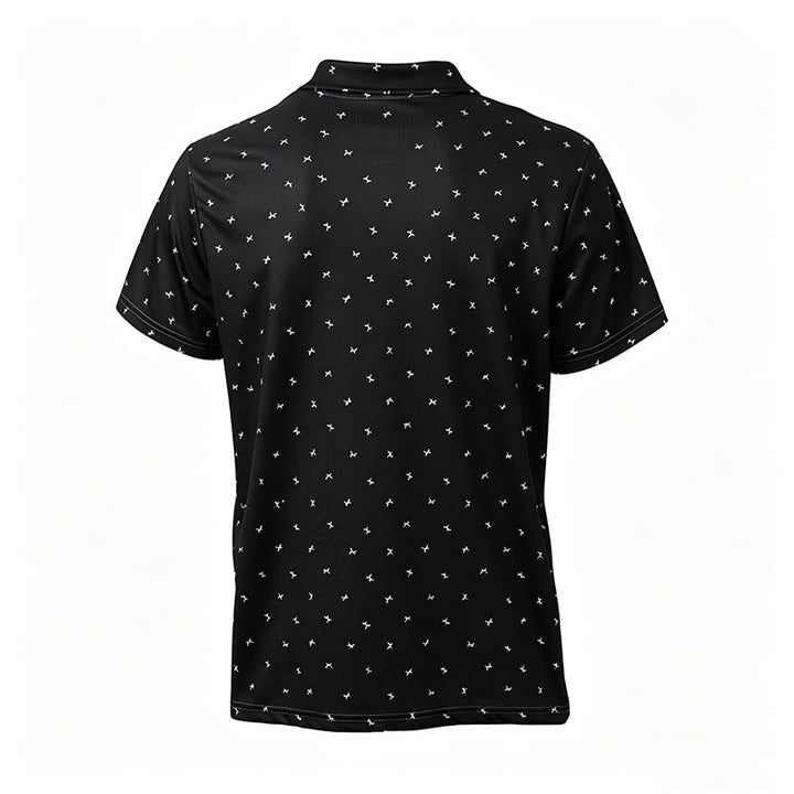 Polo décontracté à manches courtes pour homme, imprimé intégral - image 5