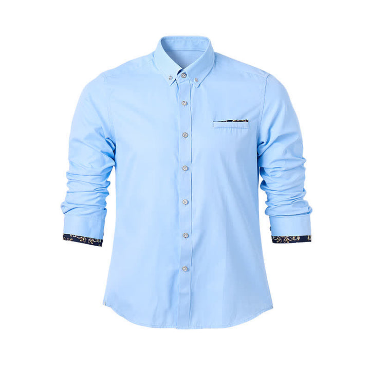 Chemise habillée formelle pour homme avec accent baroque doré - image 11