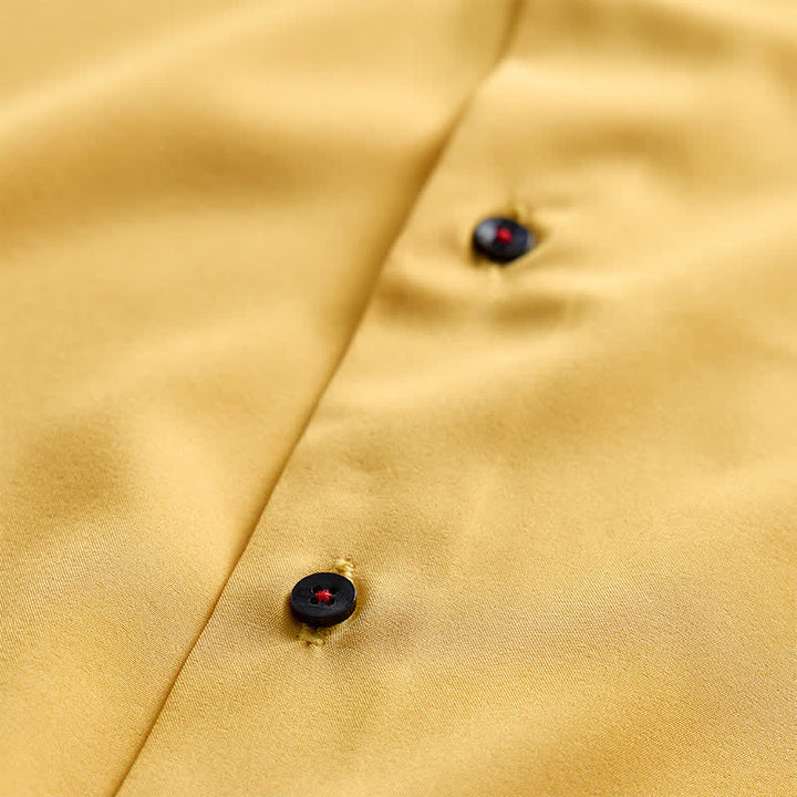 Chemise habillée raffinée pour homme, à carreaux vichy et col double contrasté. - image 7