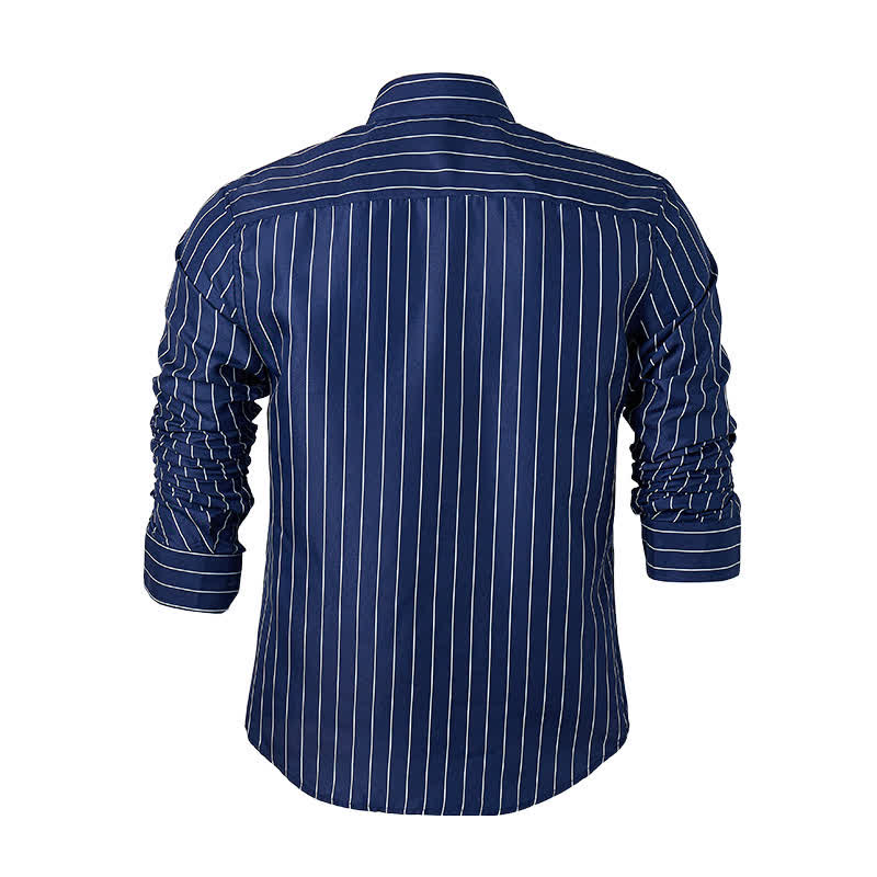 Chemise habillée pour homme à rayures verticales intemporelles - image 9