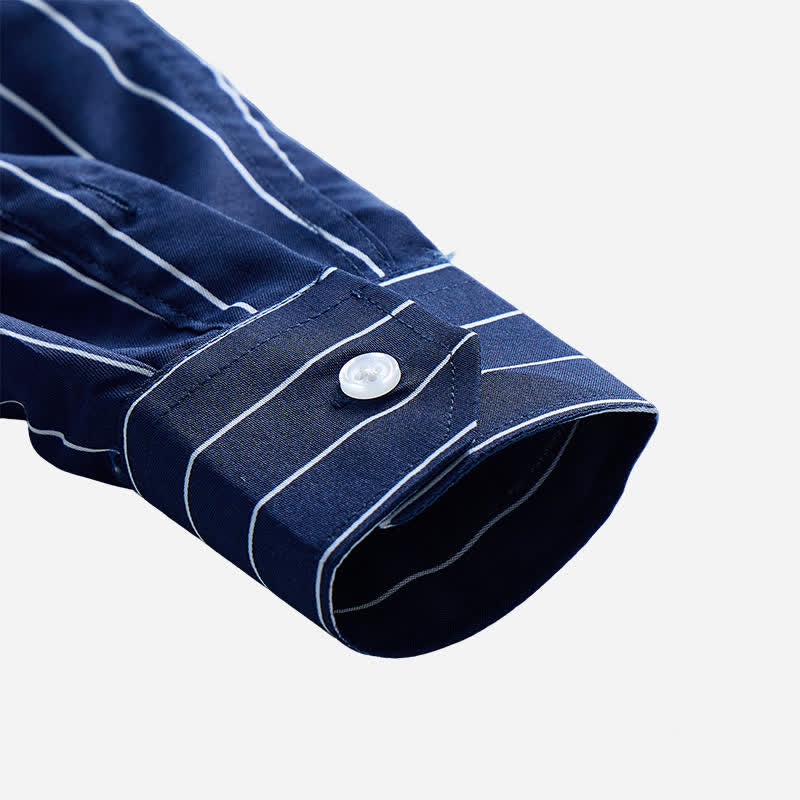 Chemise habillée pour homme à rayures verticales intemporelles - image 7