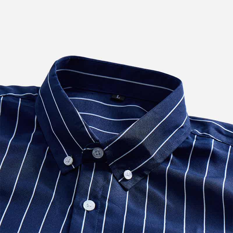 Chemise habillée pour homme à rayures verticales intemporelles - image 4