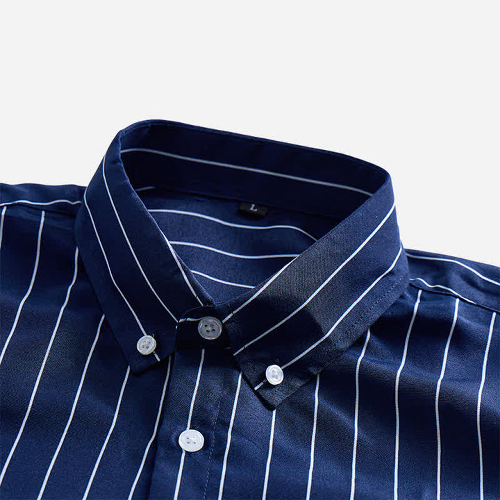 Chemise habillée pour homme à rayures verticales intemporelles - image 4