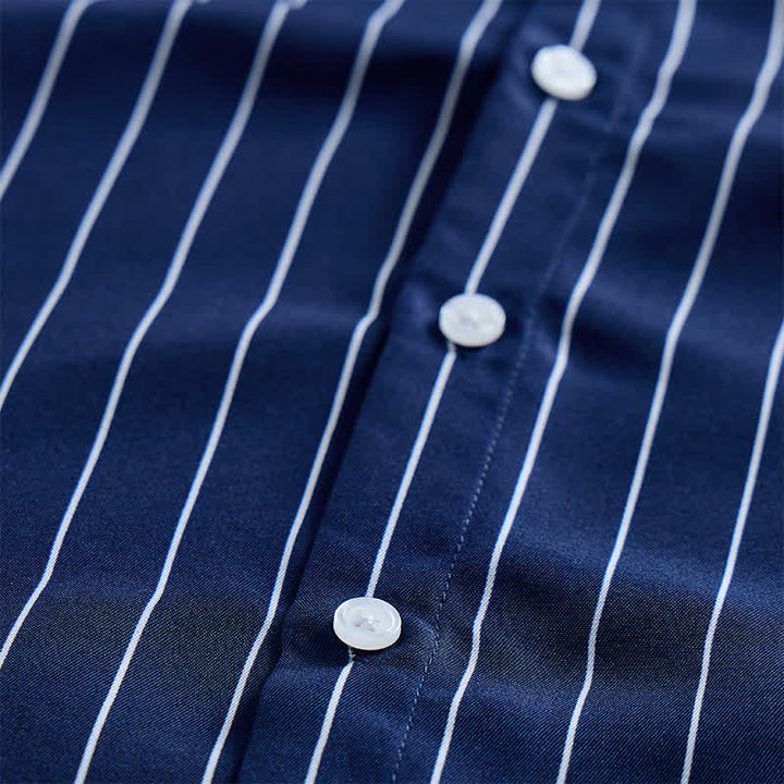 Chemise habillée pour homme à rayures verticales intemporelles - image 5