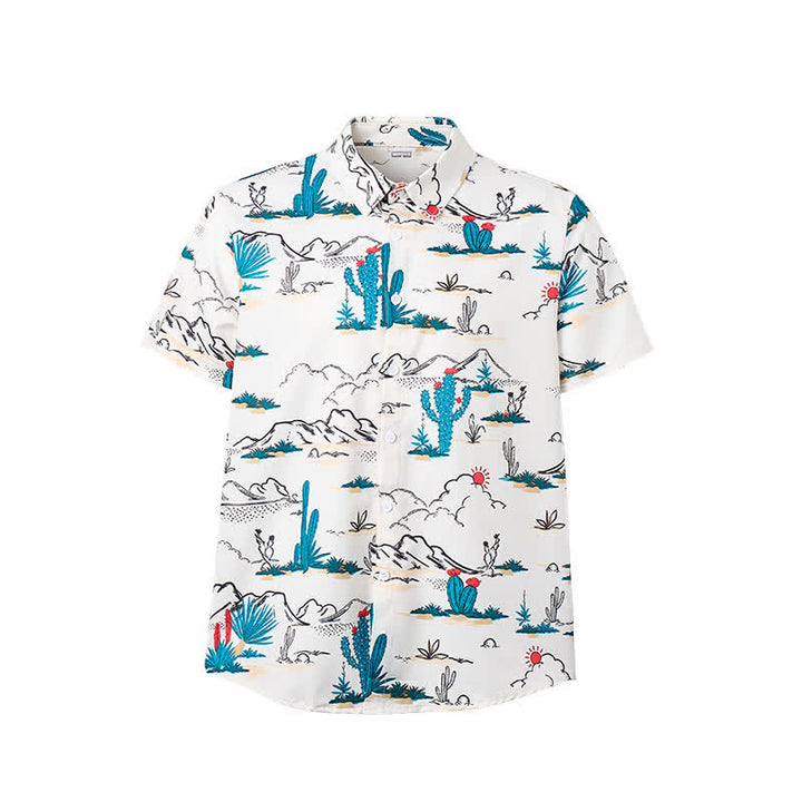 Chemise homme à imprimé paysage désertique du Sud-Ouest, style cowboy - image 8