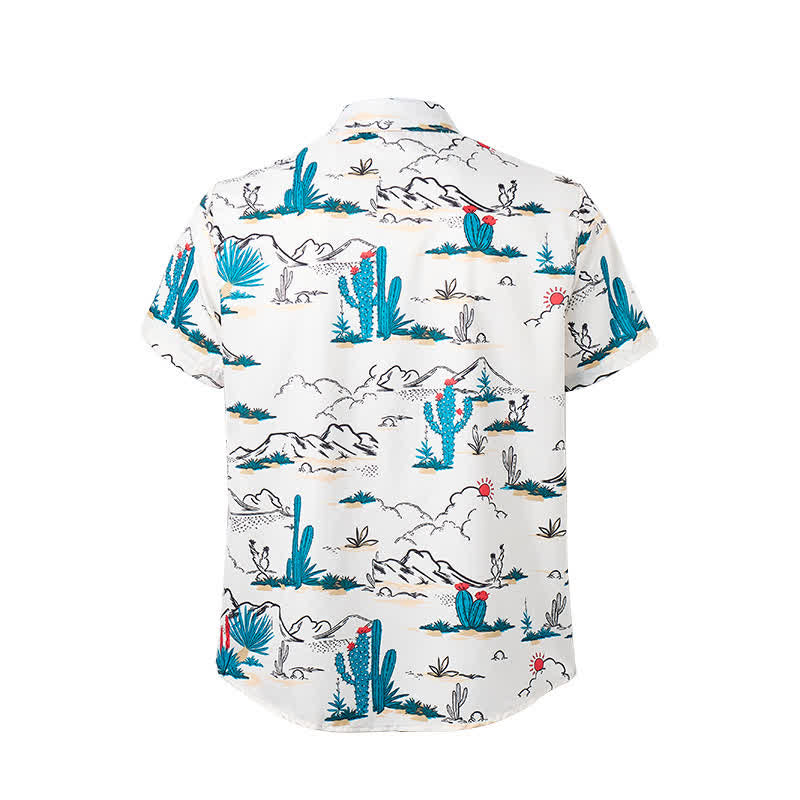 Chemise homme à imprimé paysage désertique du Sud-Ouest, style cowboy - image 9