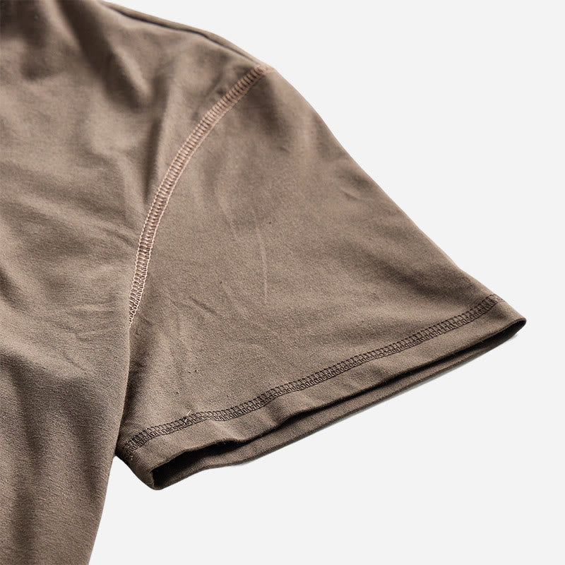 Polo homme à col rond et manches courtes avec surpiqûres contrastées - image 6
