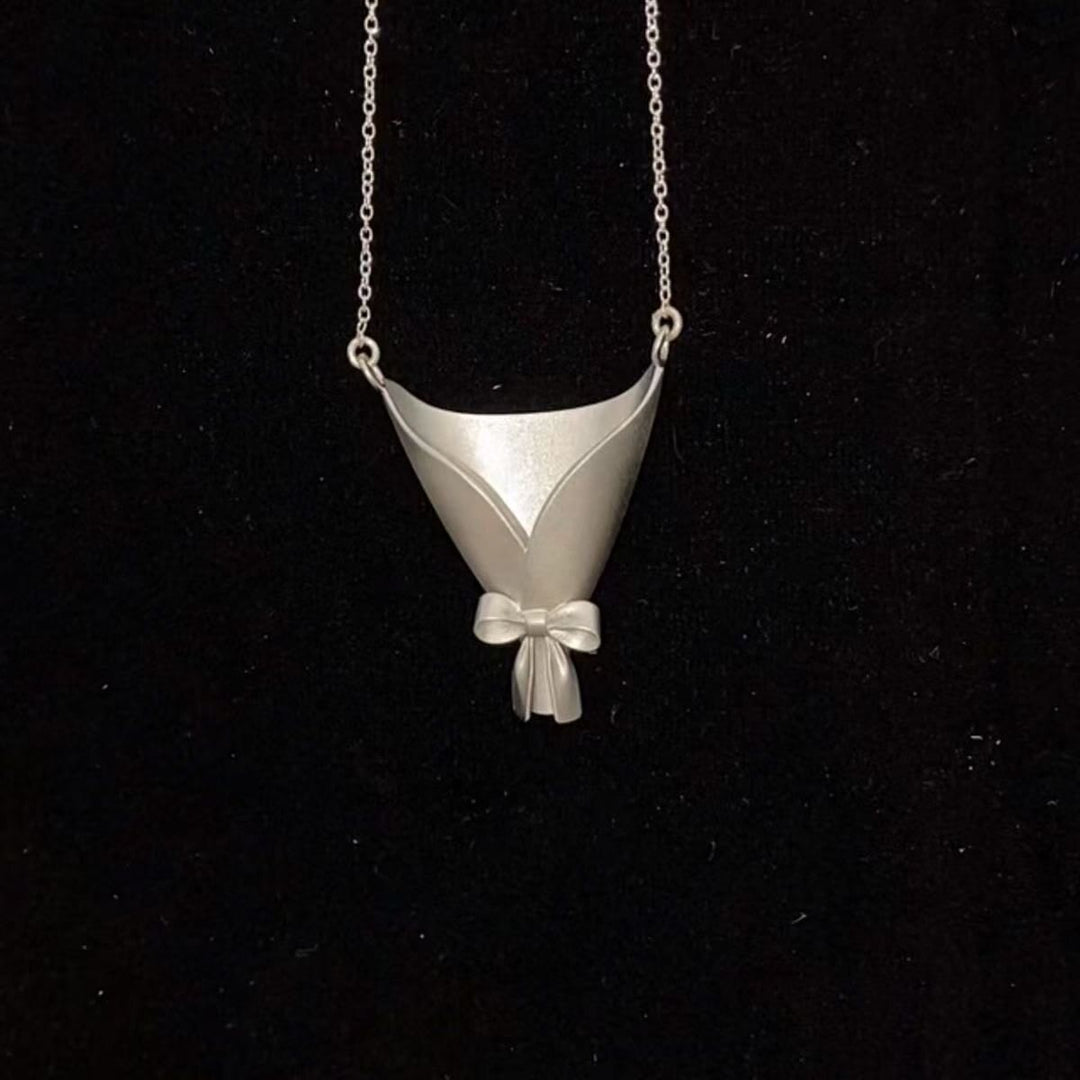 Collier pendentif à motif bouquet de fleurs créatif - image 2