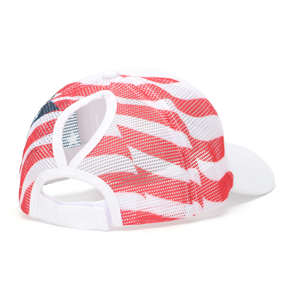 Casquette de baseball tactique en denim délavé respirant avec queue de cheval ajustable - image 7