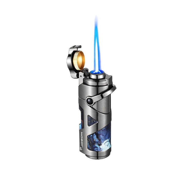 Briquet à cigares haut de gamme coupe-vent à flamme bleue et butane - image 5