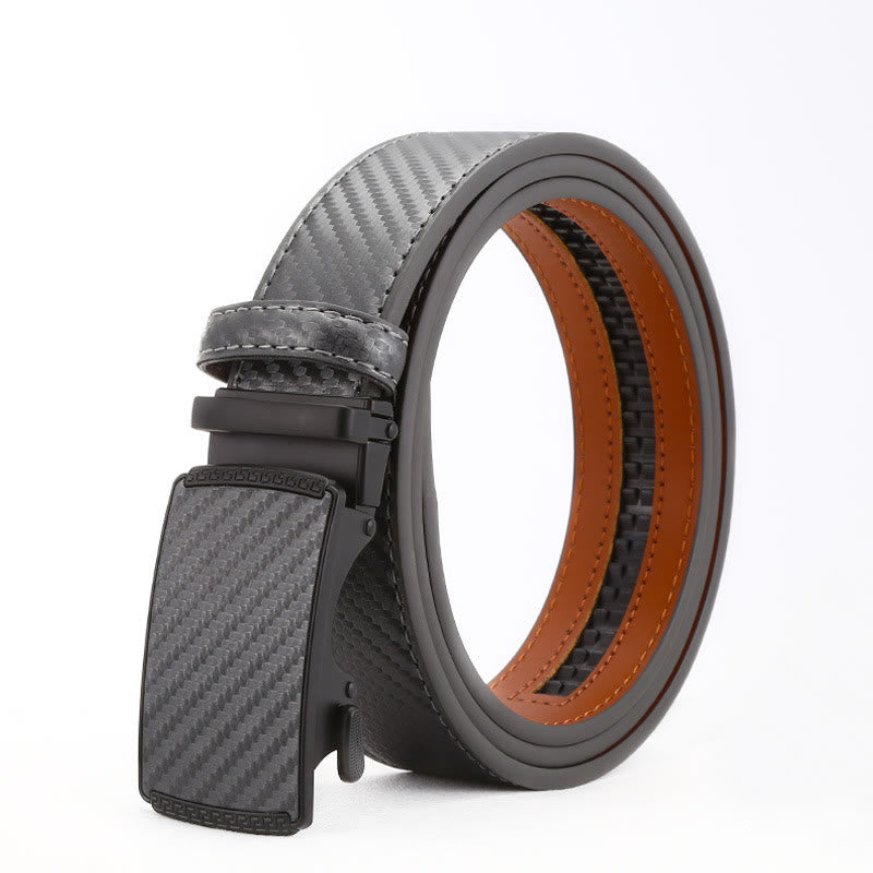 Ceinture business élégante pour homme avec boucle automatique en alliage - Gris - 42 - image 1