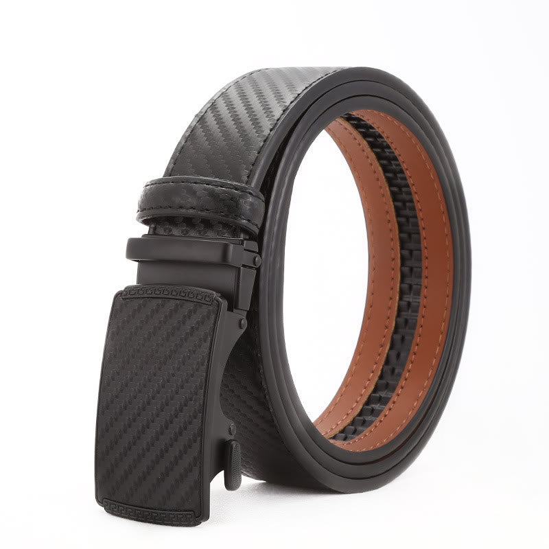 Ceinture business élégante pour homme avec boucle automatique en alliage - Noir - 42 - image 3