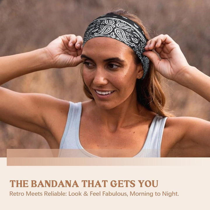 Bandana extensible à imprimé large pour le sport, le yoga et la transpiration - image 1
