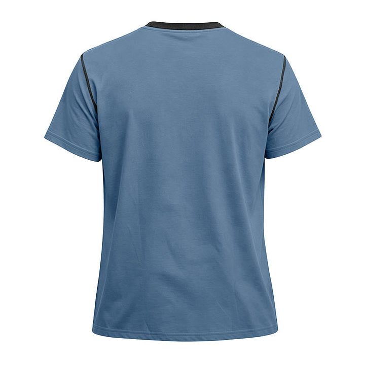 Polo homme à col rond et manches courtes avec surpiqûres contrastées - image 30