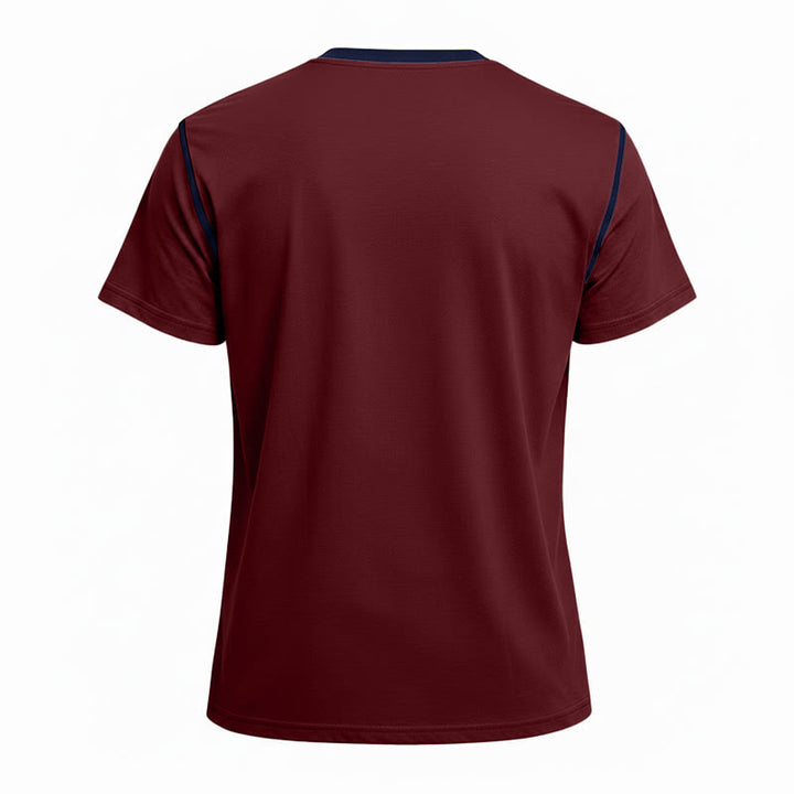 Polo homme à col rond et manches courtes avec surpiqûres contrastées - image 16