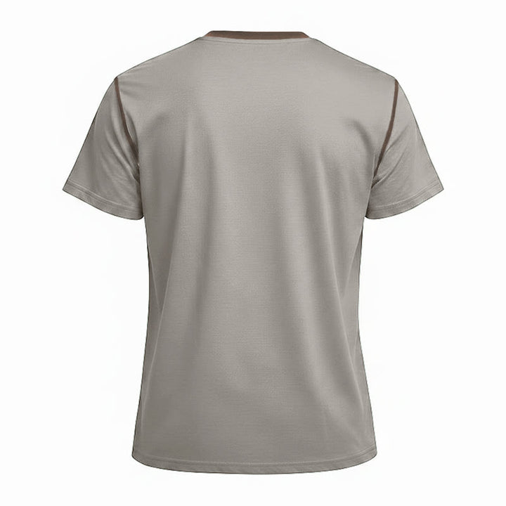 Polo homme à col rond et manches courtes avec surpiqûres contrastées - image 32