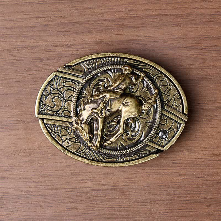Couteau pliant dissimulé à faire soi-même pour cavalier de rodéo western, boucle en bronze, ceinture en cuir - image 9