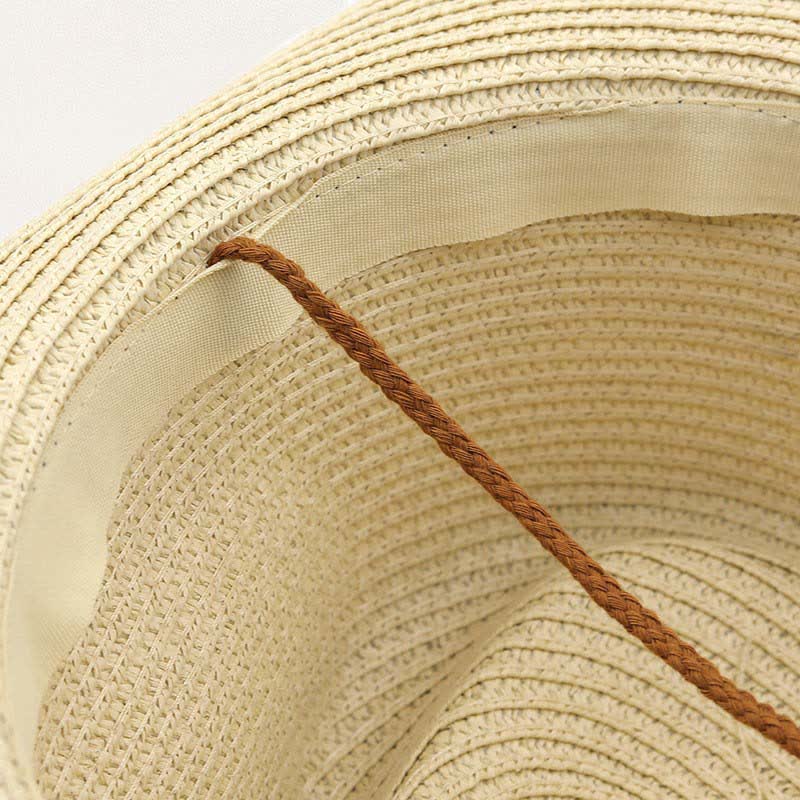Chapeau de cowboy en paille à franges et chaînette style bohème rétro - image 7
